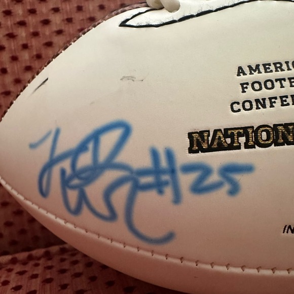 Brandon Marshall Autographed Signed Football WILSON AUTO Denver Broncos Bears - Picture 3 of 6